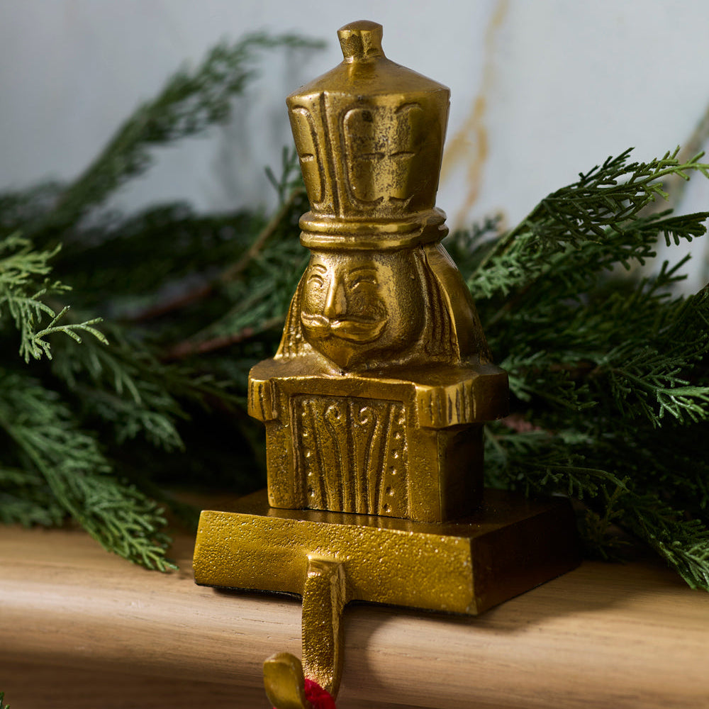 Vintage Nutcracker Stocking Holder