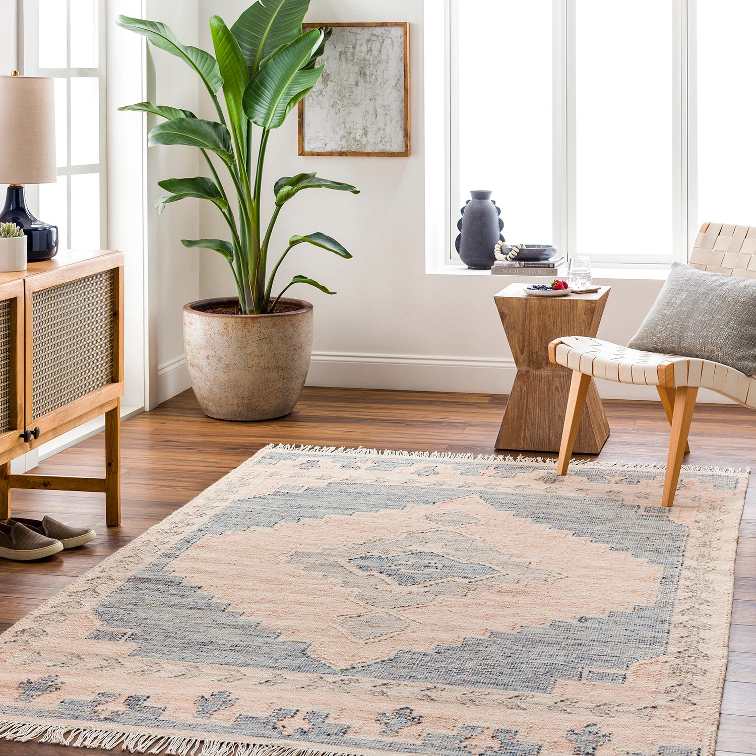 Livabliss Valerie Taupe Hand Woven Rug