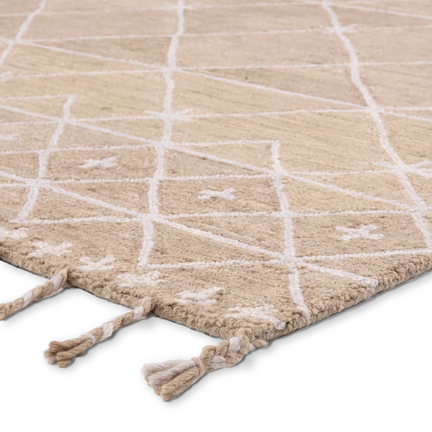 Nikki Chu by Jaipur Living Vera Rhea Beige Hand Tufted Rug