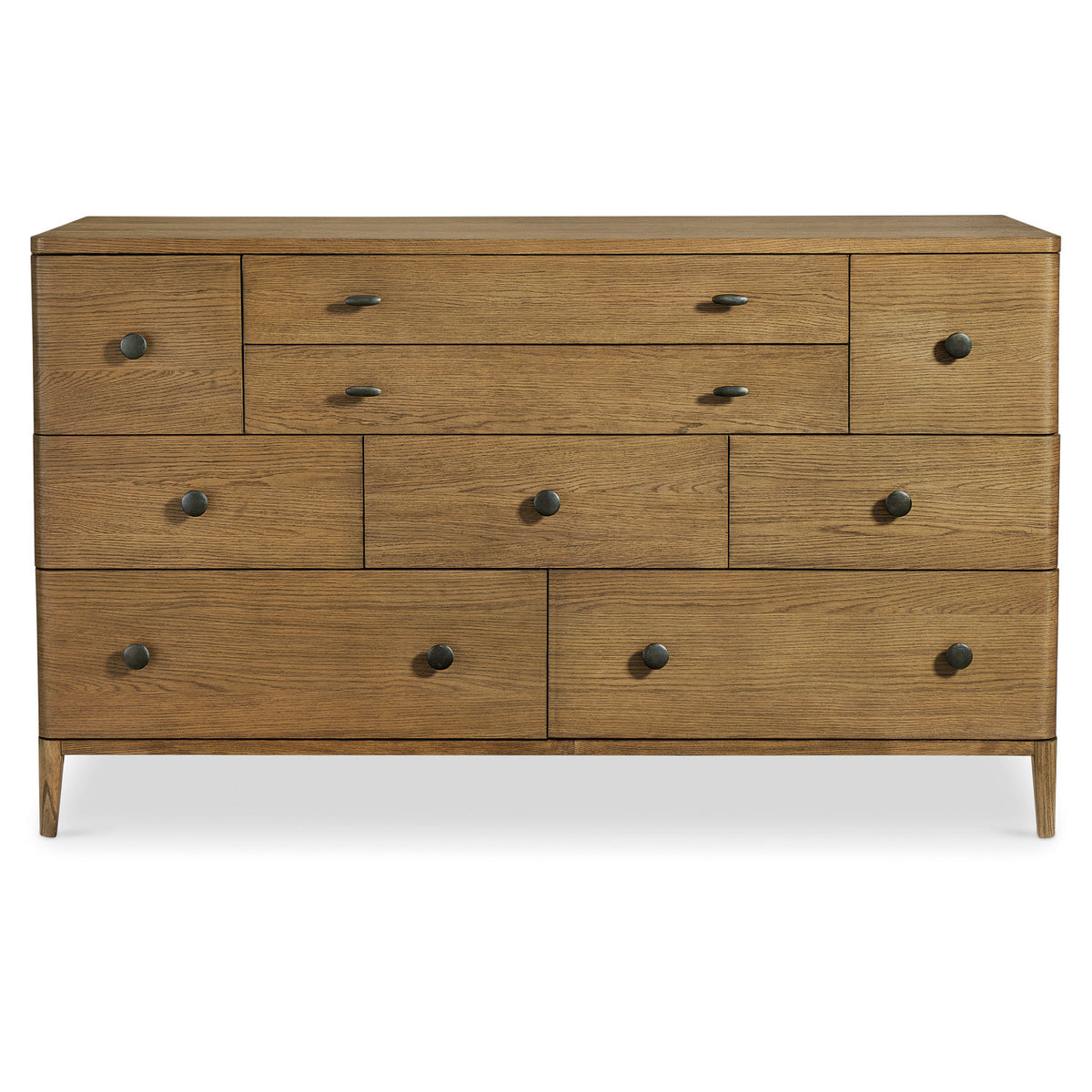 Bernhardt Dilworth Dresser in Brown, angled three-quarter view