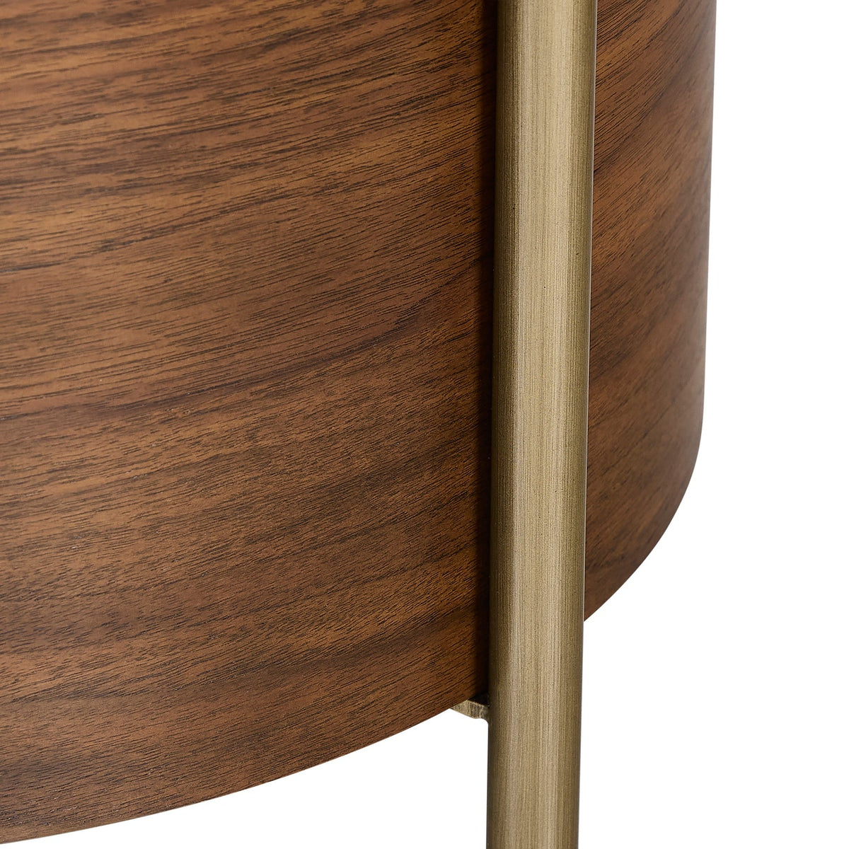 Bernhardt Living Morrison Side Table in Brown, alternate angle