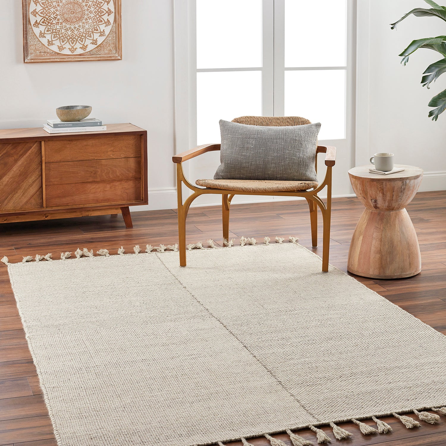 Surya Vivian Fringe Hand Woven Rug