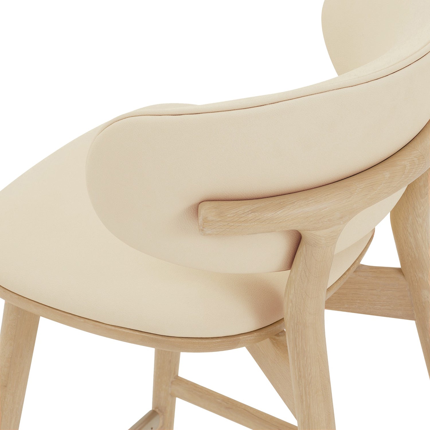 Interlude Home Soren Saddle Bar Stool Set of 2 styled in a room