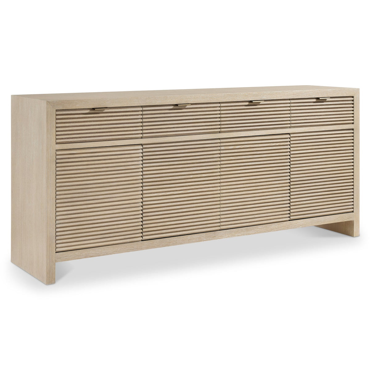 Bernhardt Asana Buffet in Tan, front view