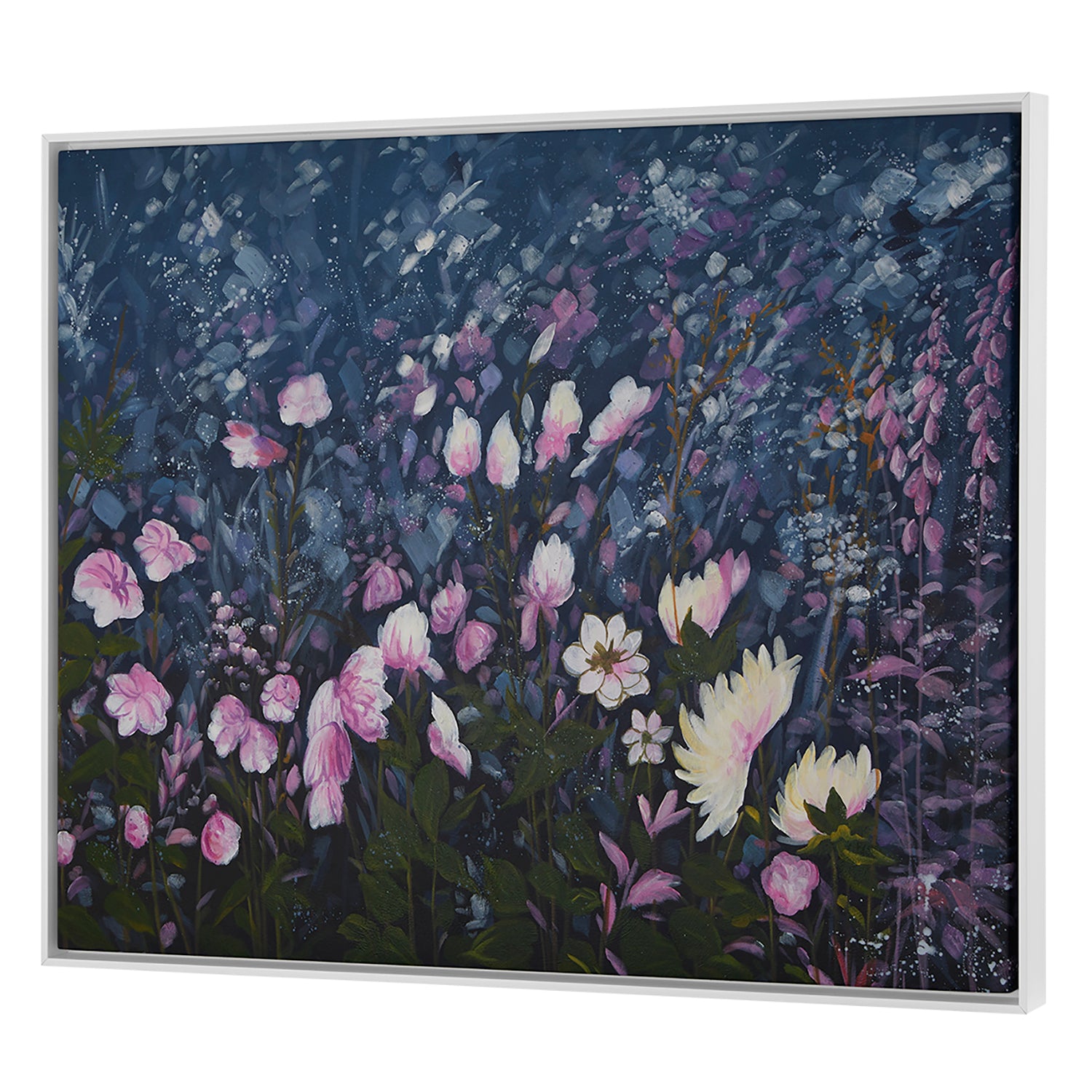 Villa and House Wildflower Framed Canvas