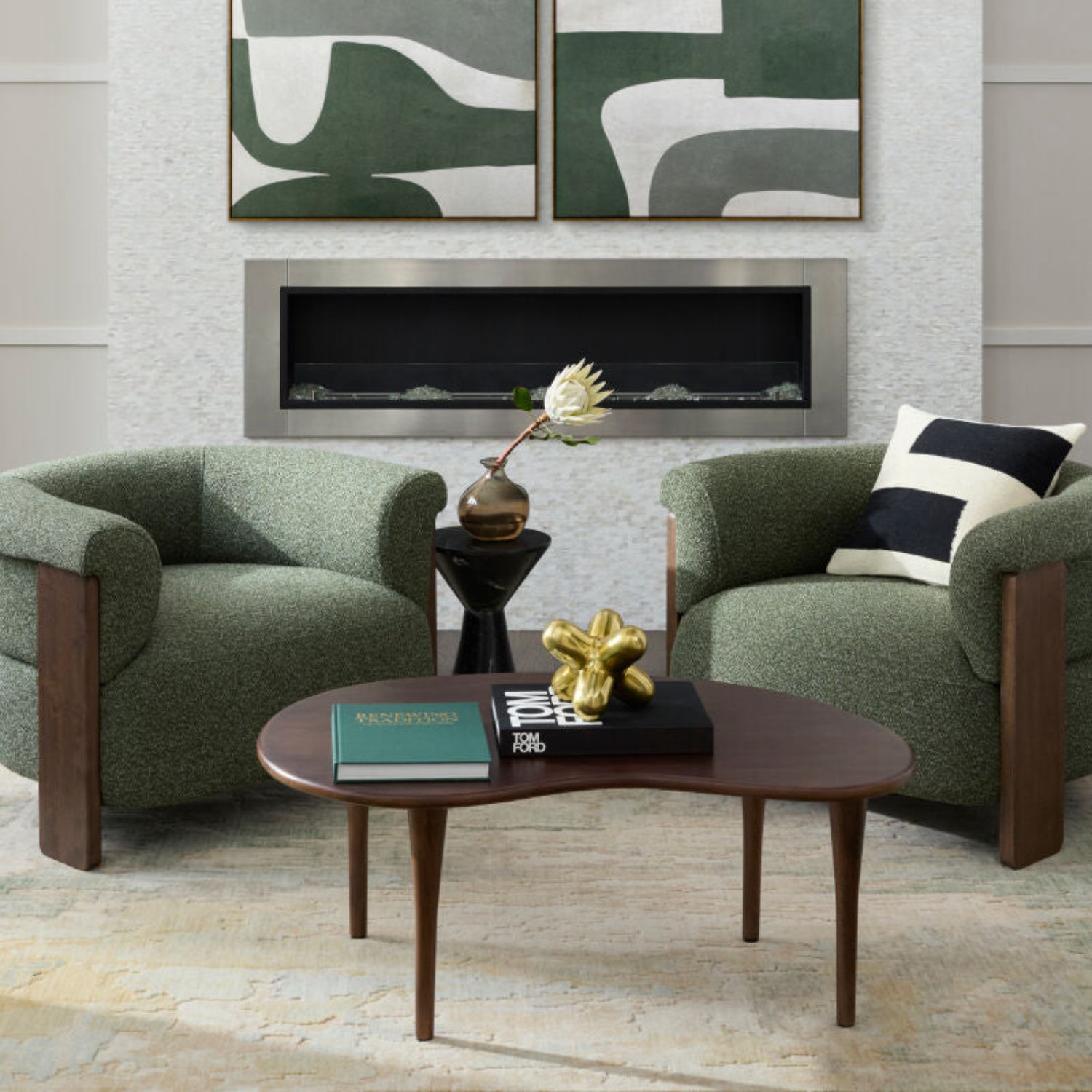 Scarlett Green Accent Chair