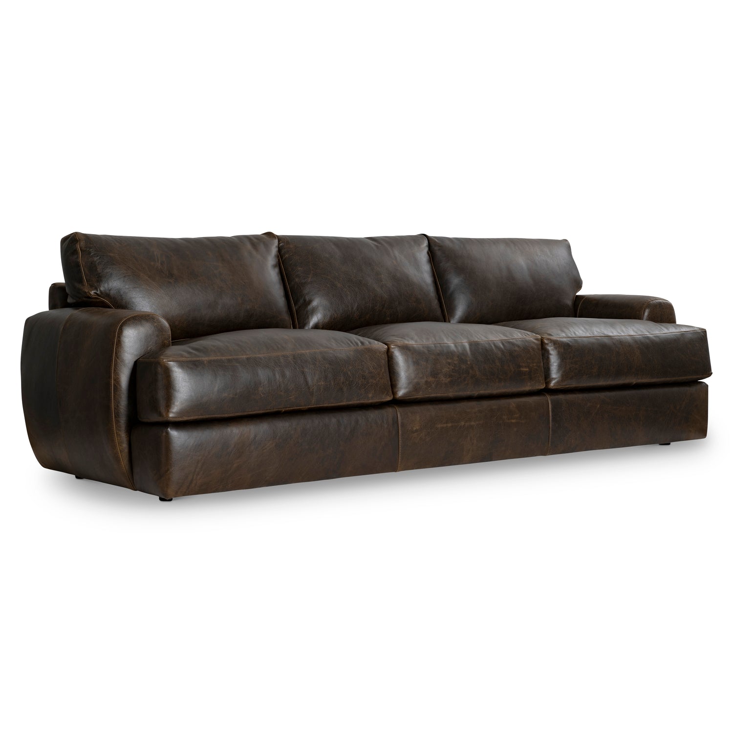 Bernhardt Living Cameron Leather Sofa