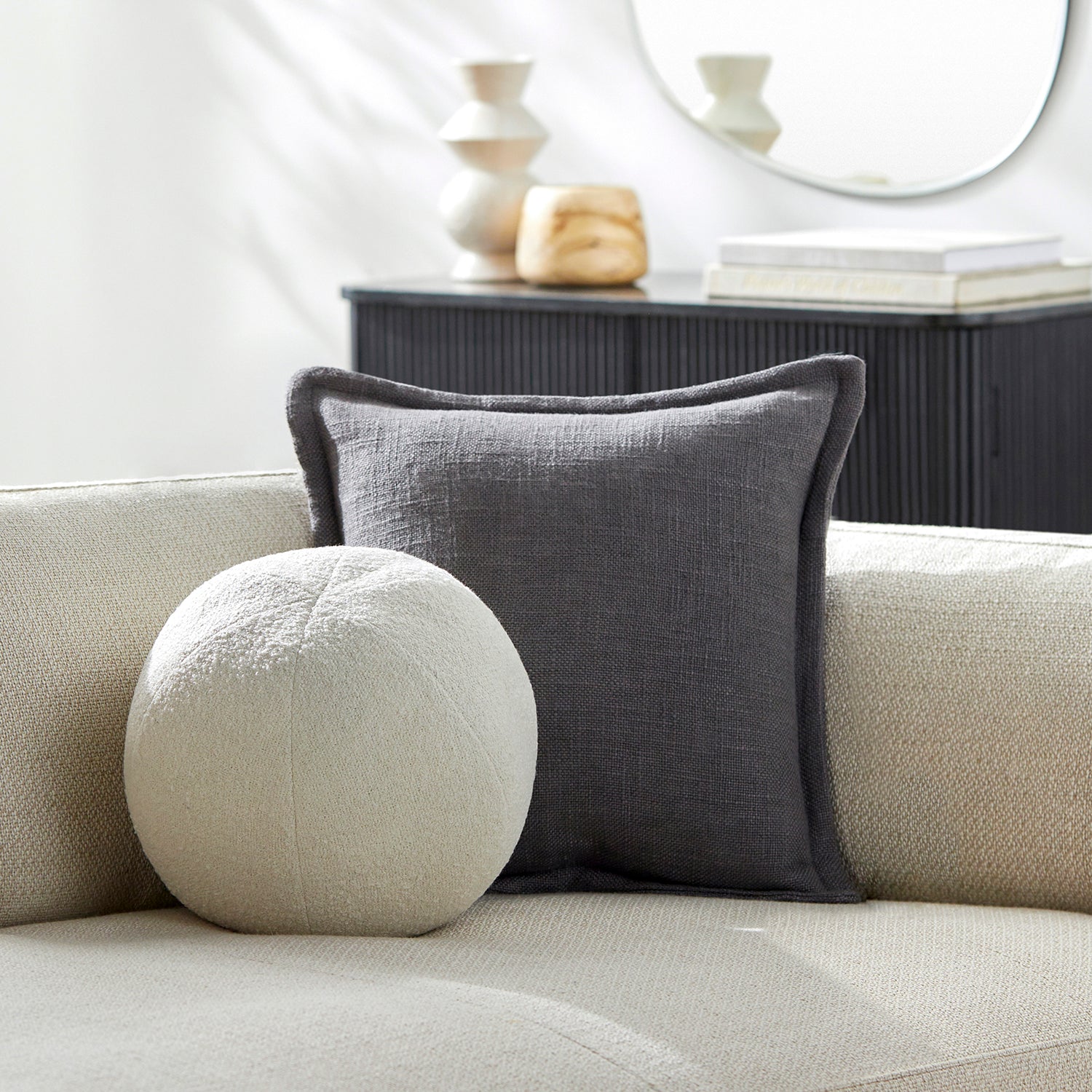 Winsten Round Throw Pillow