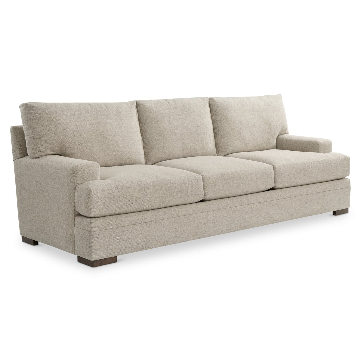 Bernhardt Living Fairfax Fabric Sofa in Beige, close-up detail