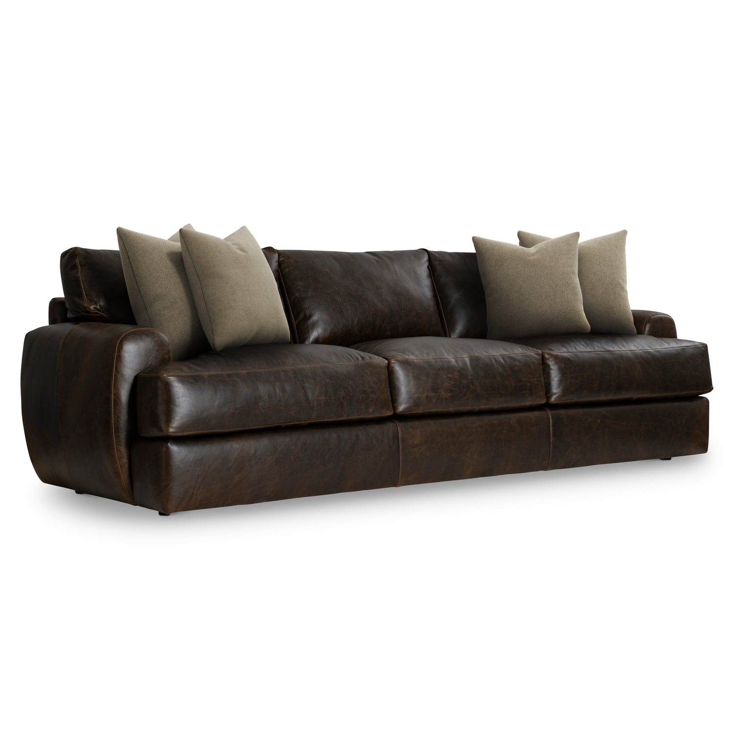 Bernhardt Living Cameron Leather Sofa