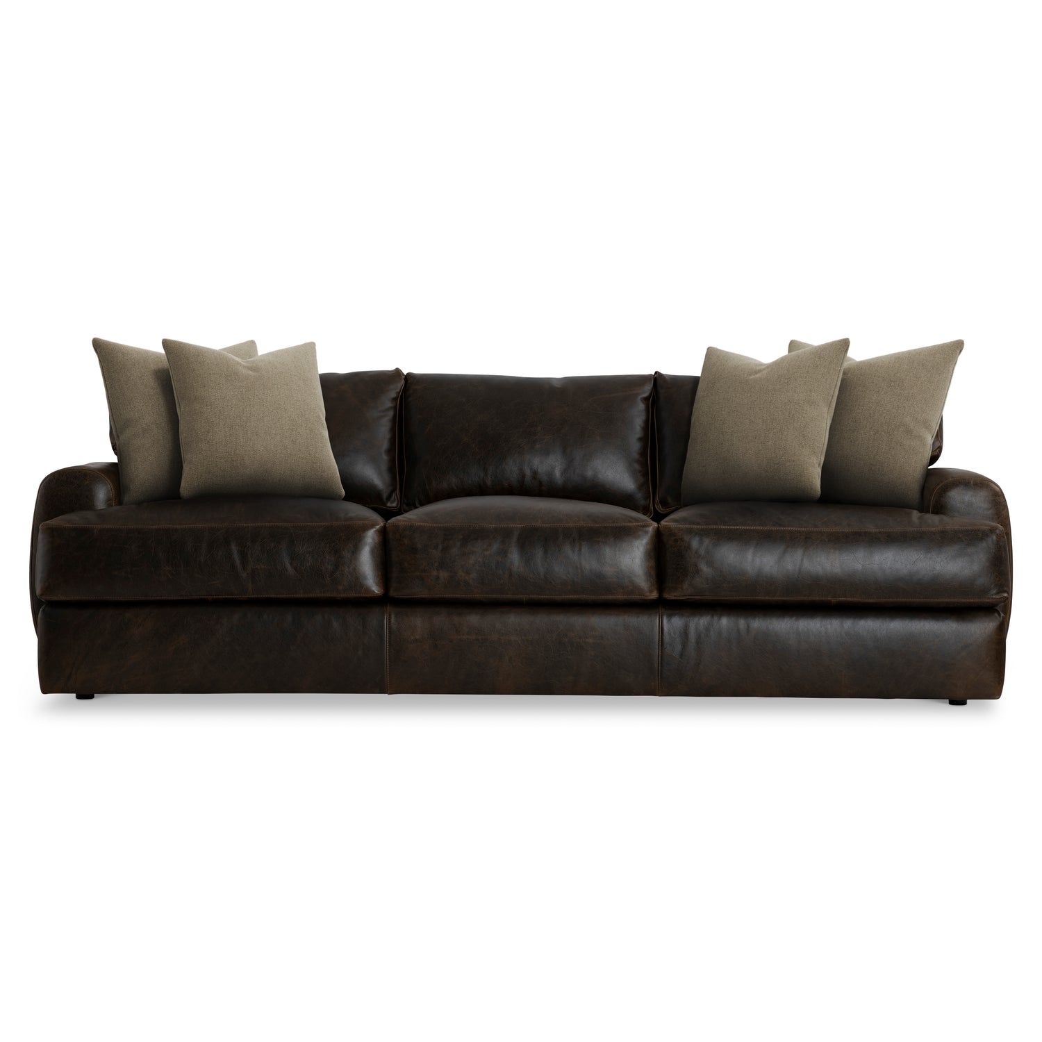 Bernhardt Living Cameron Leather Sofa
