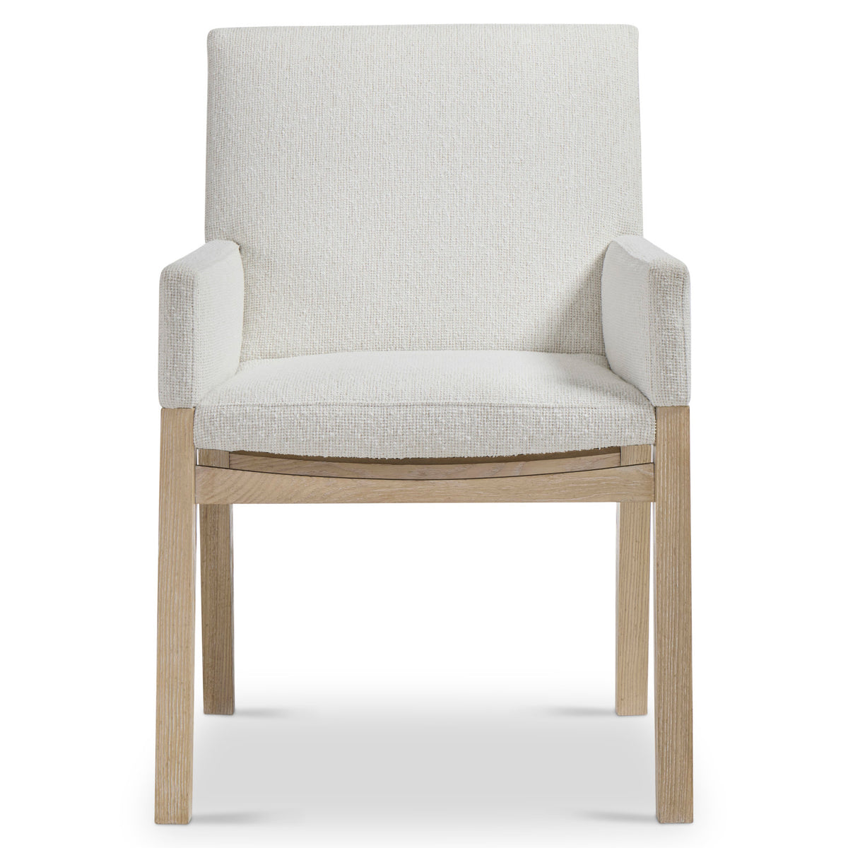 Bernhardt Asana Arm Chair in Tan, angled three-quarter view