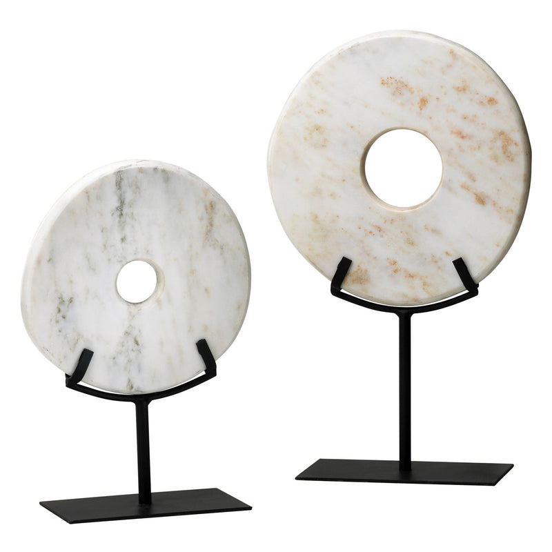 Cyan Design White Disk On Stand