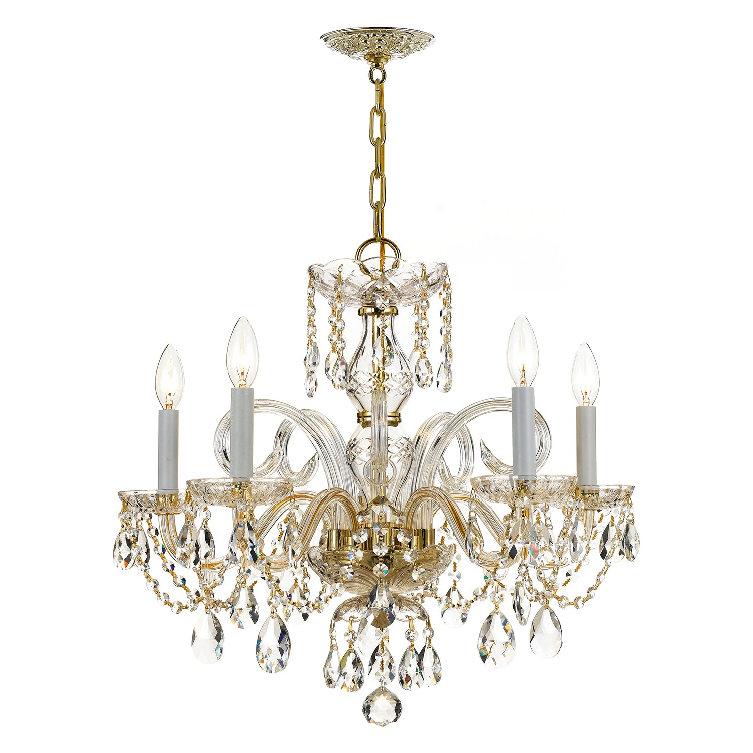 Crystorama Traditional Crystal 1005 5-Light Chandelier