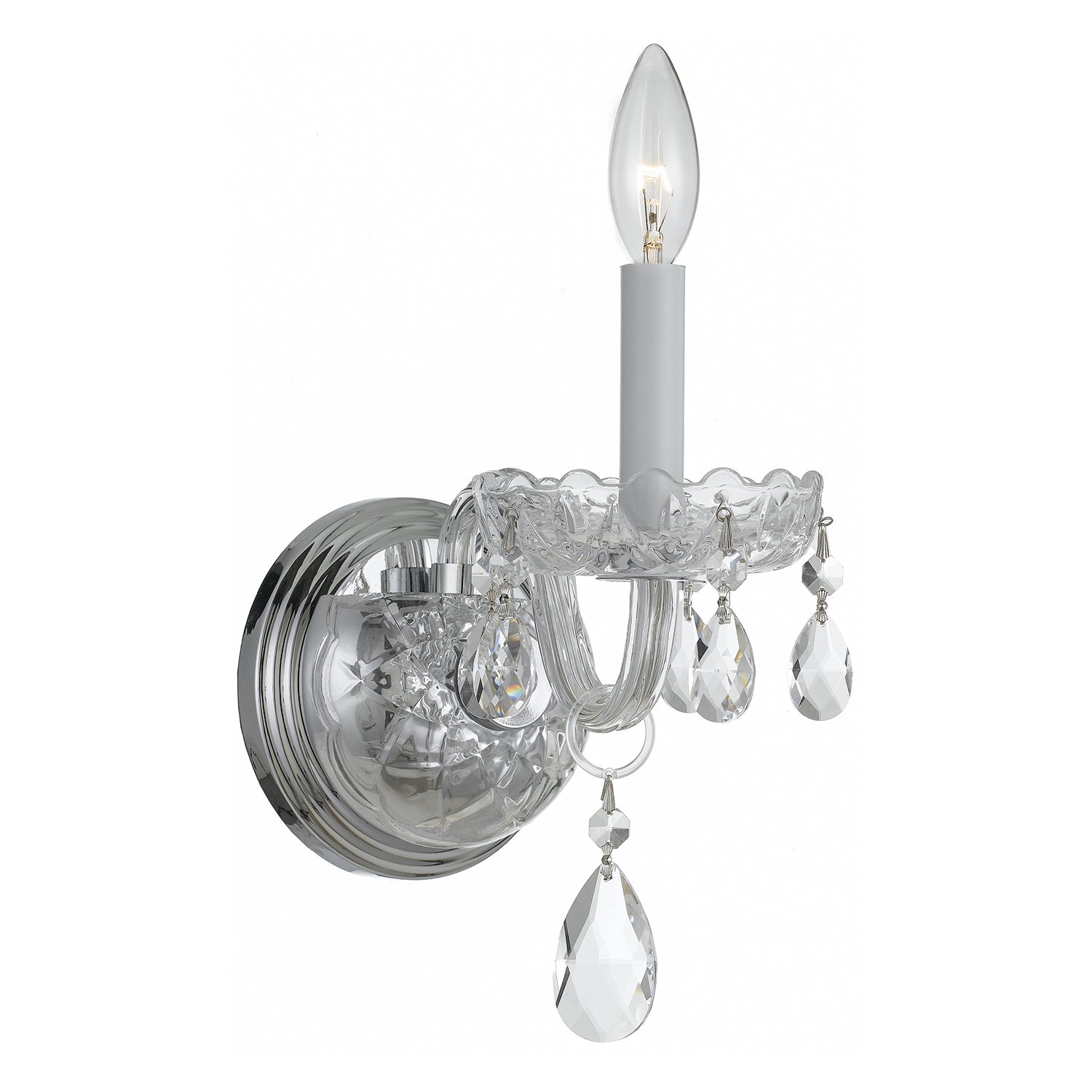 Crystorama Traditional Crystal 1031 1-Light Wall Sconce