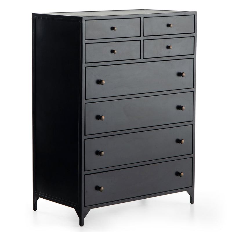 Four Hands Belmont 8 Drawer Tall Dresser Paynes Gray