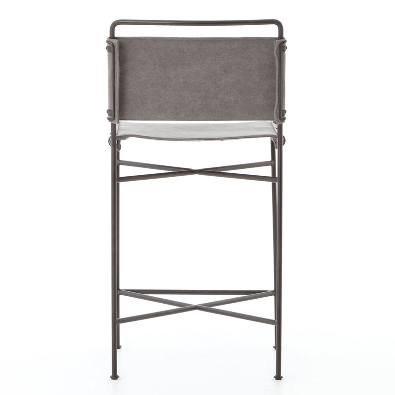 Four Hands Wharton Counter Stool Set of 2 Paynes Gray