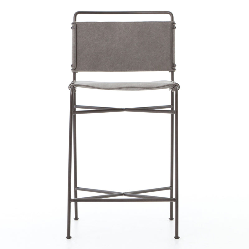 Four Hands Wharton Counter Stool Set of 2 Paynes Gray