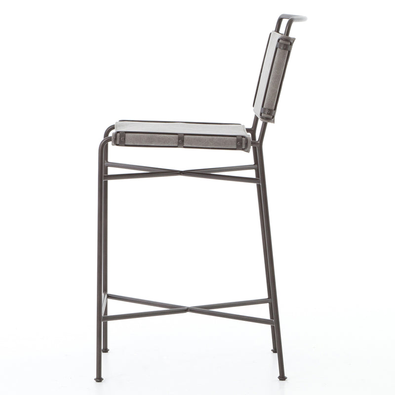 Four Hands Wharton Counter Stool Set of 2 Paynes Gray