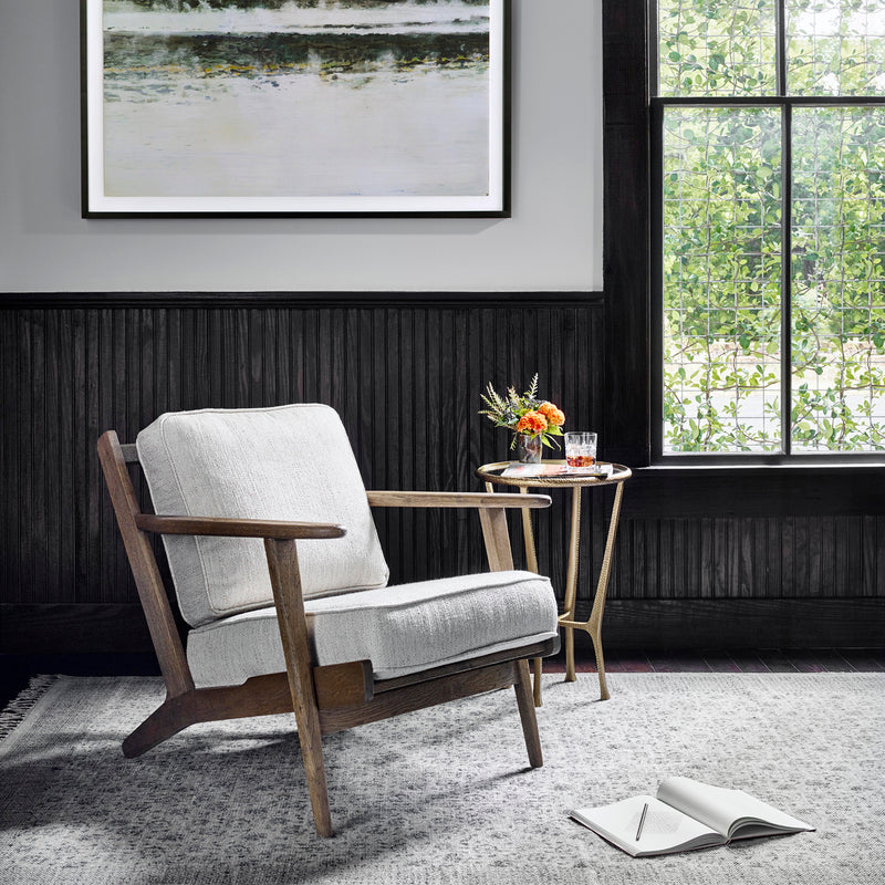 Four Hands Brooks Lounge Chair Paynes Gray