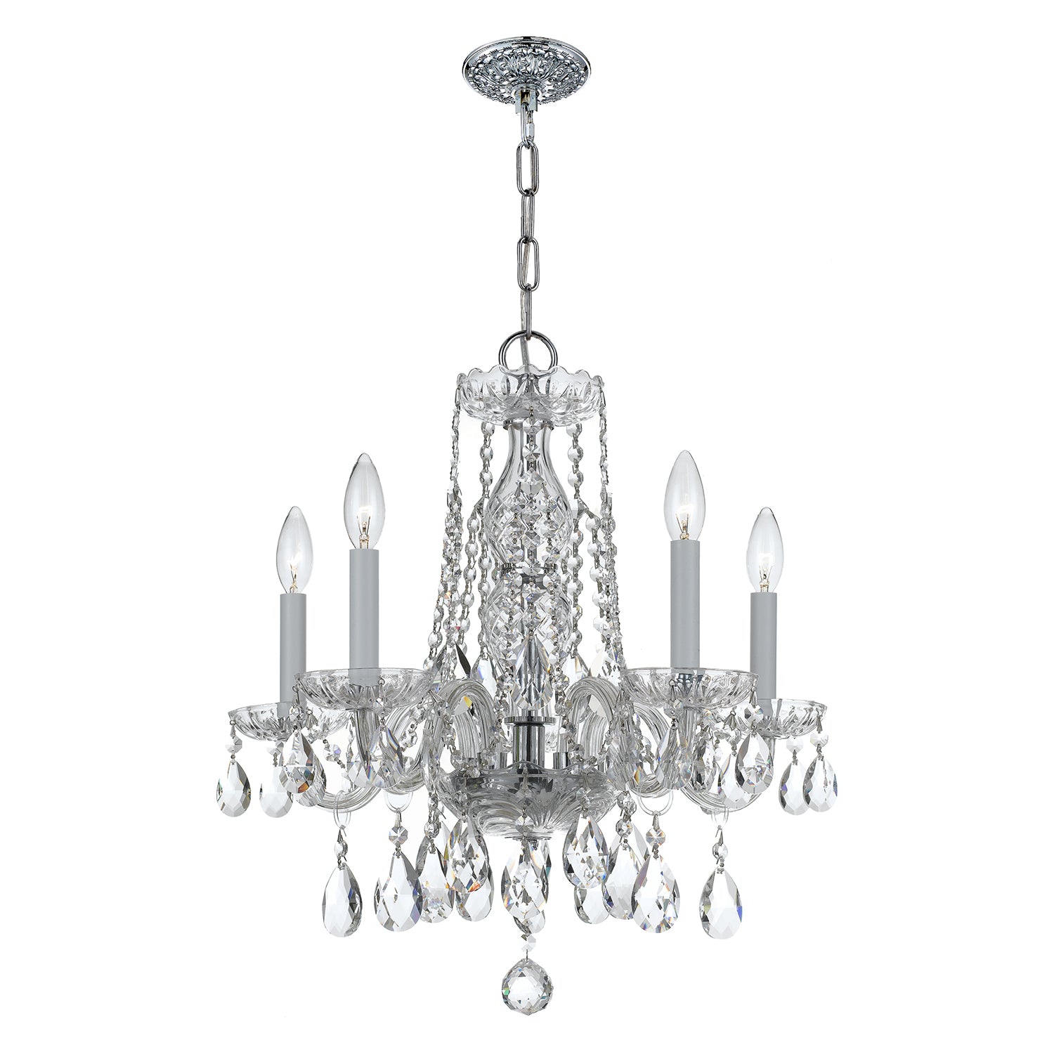 Crystorama Traditional Crystal 1061 5-Light Mini Chandelier