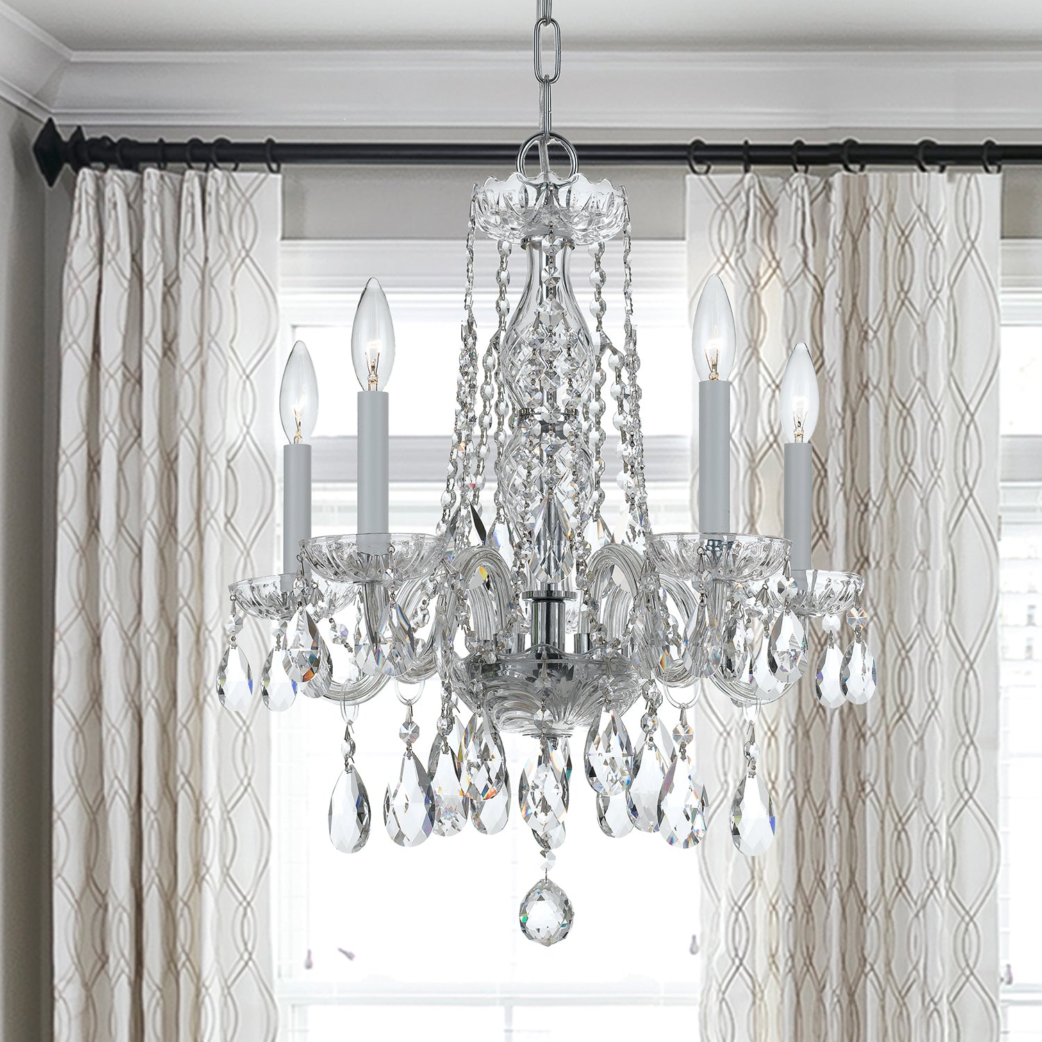 Crystorama Traditional Crystal 1061 5-Light Mini Chandelier