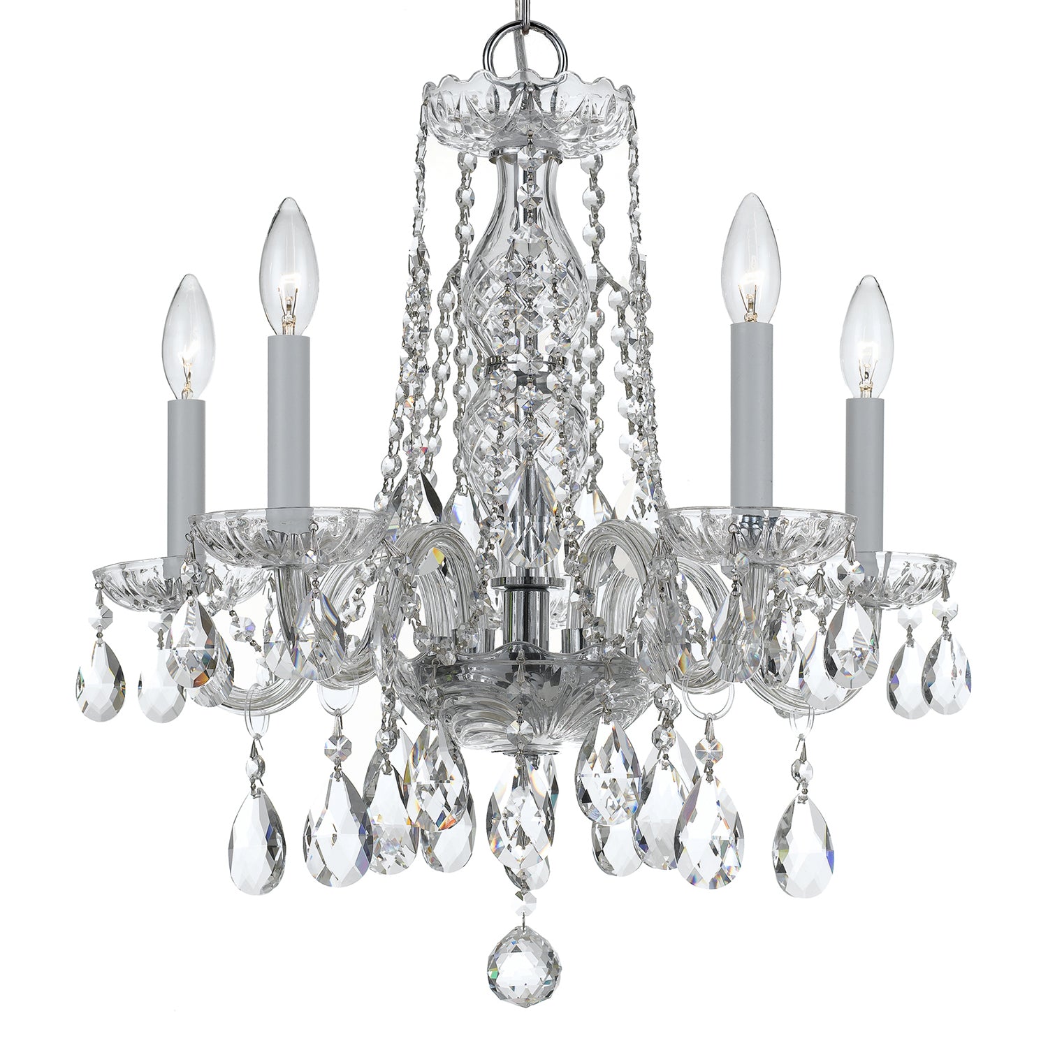 Crystorama Traditional Crystal 1061 5-Light Mini Chandelier