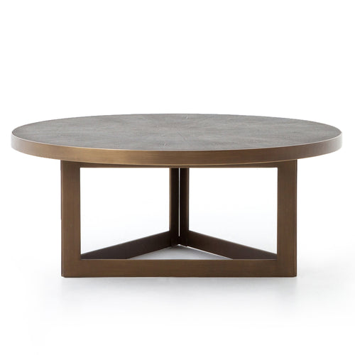 Four Hands Shagreen Round Coffee Table