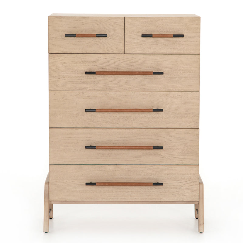 Four Hands Rosedale 6 Drawer Tall Dresser – Paynes Gray