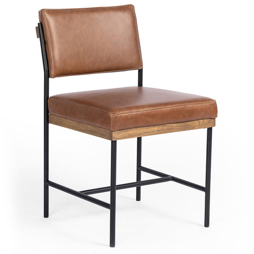 Four Hands Benton Leather Dining Chair Set of 2