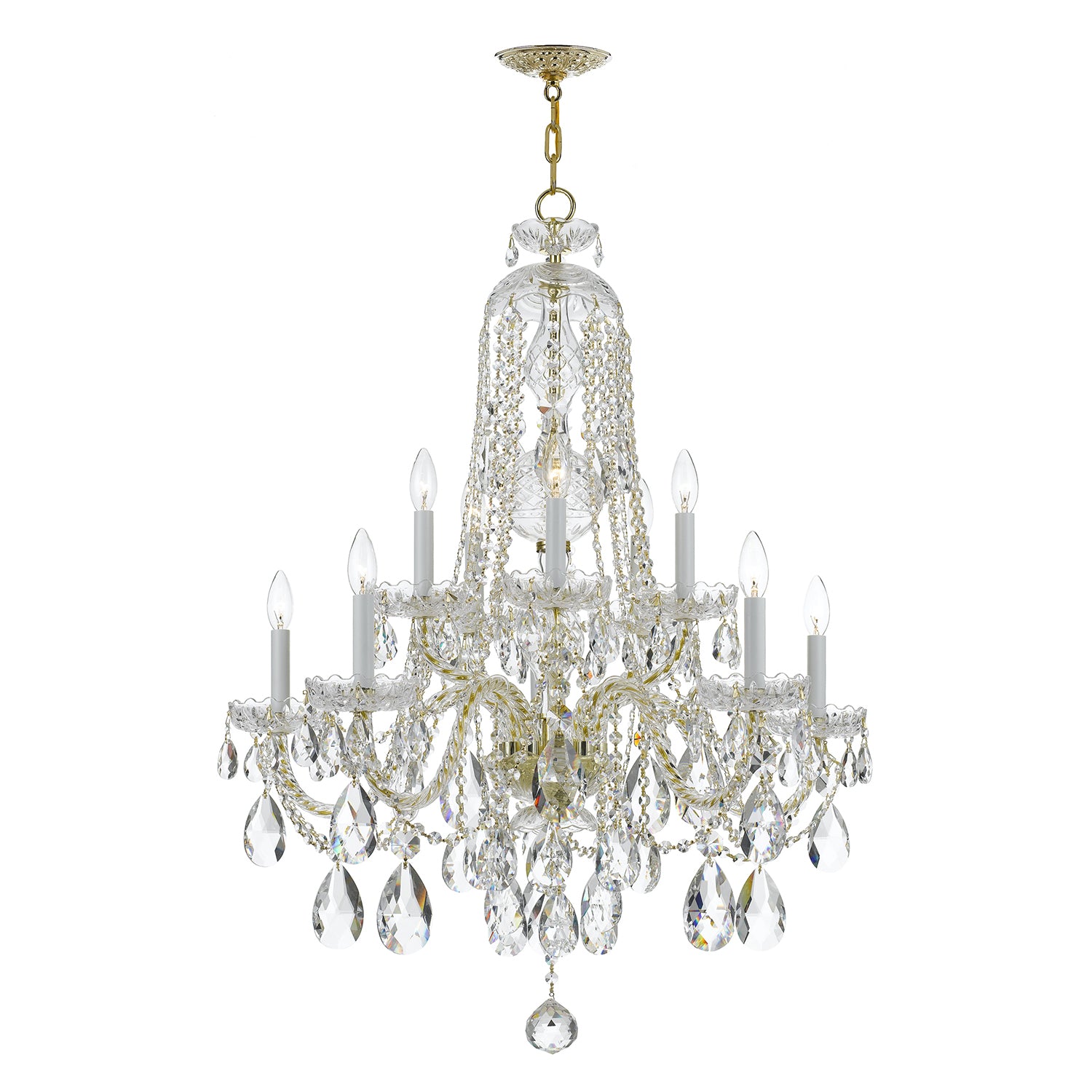 Crystorama Traditional Crystal 1110 10-Light Chandelier