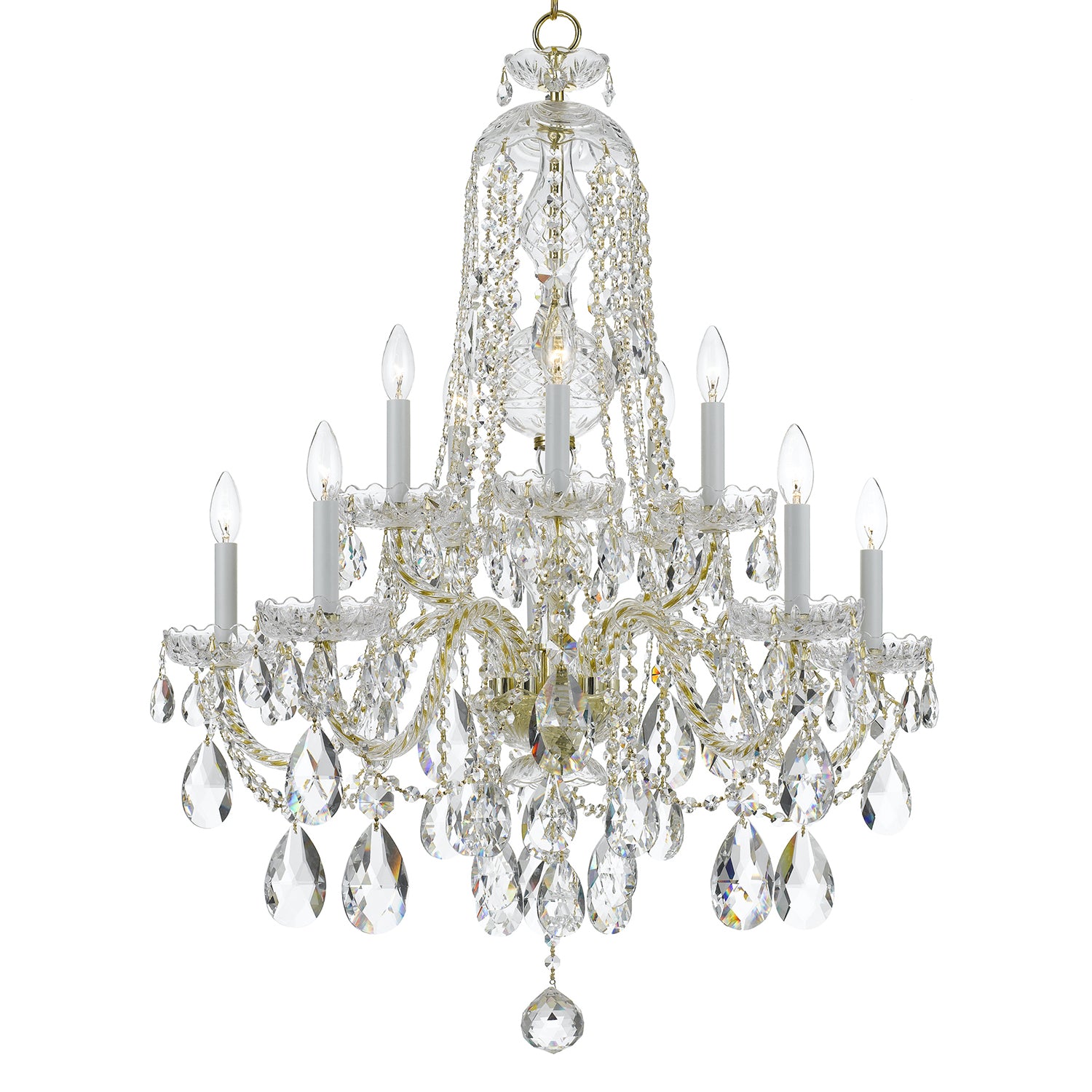 Crystorama Traditional Crystal 1110 10-Light Chandelier