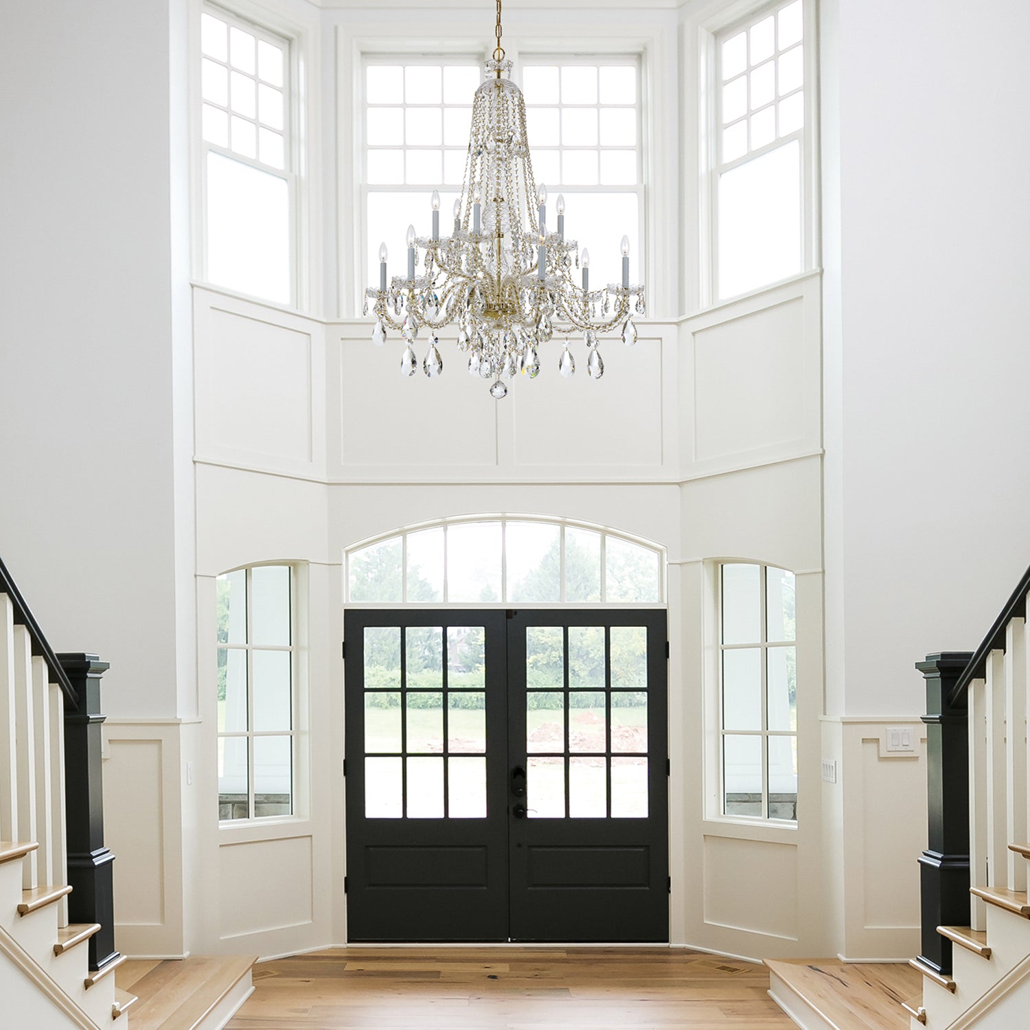 Crystorama Traditional Crystal 1112 12-Light Chandelier