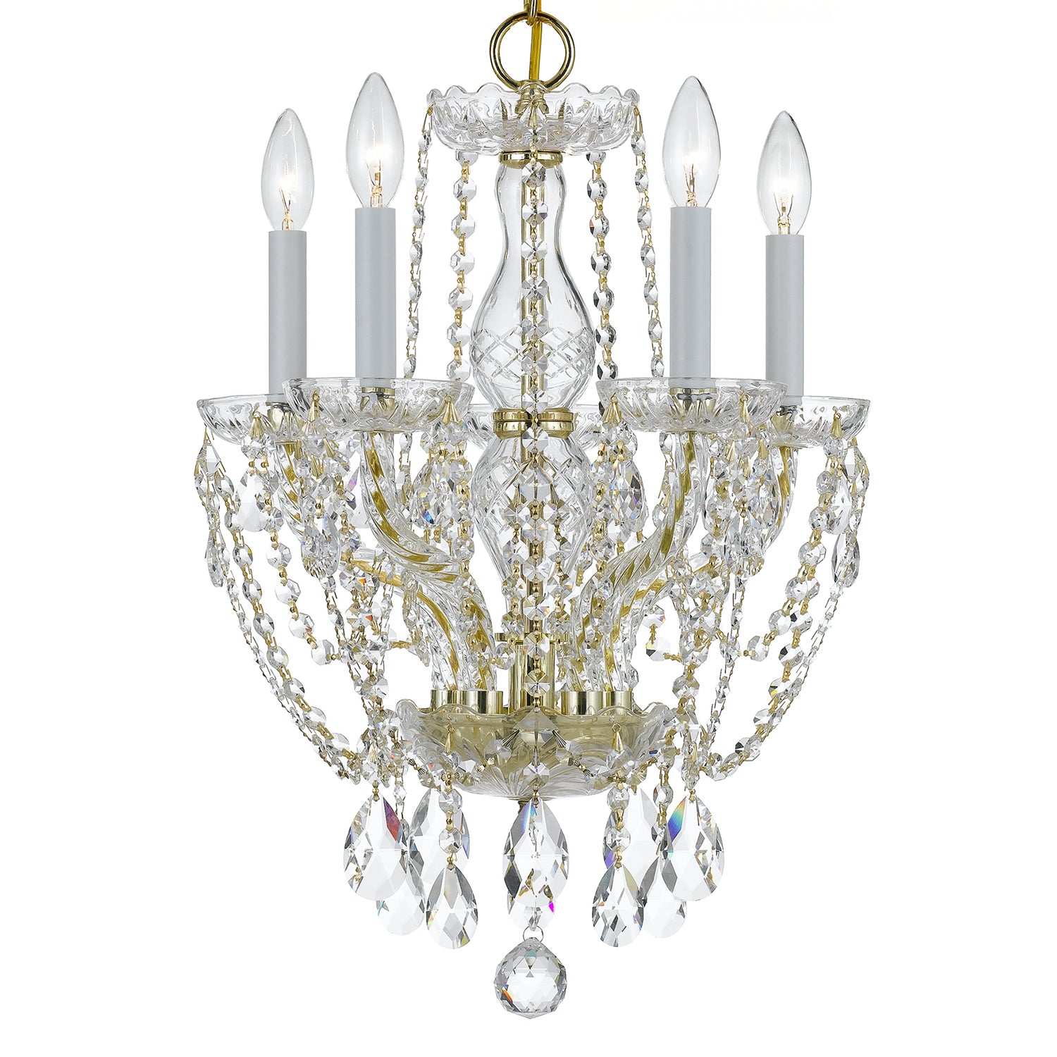 Crystorama Traditional Crystal 1129 5-Light Mini Chandelier