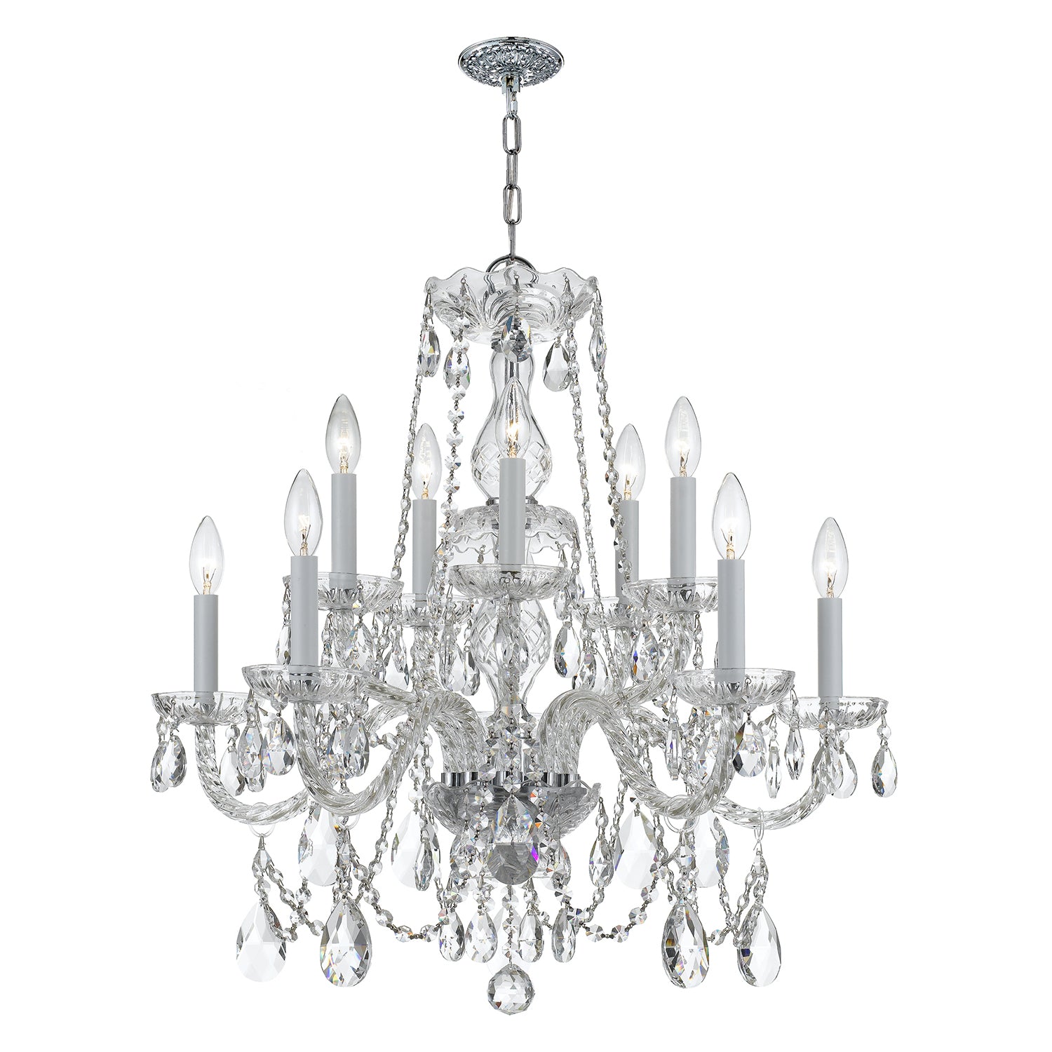 Crystorama Traditional Crystal 1130 10-Light Chandelier