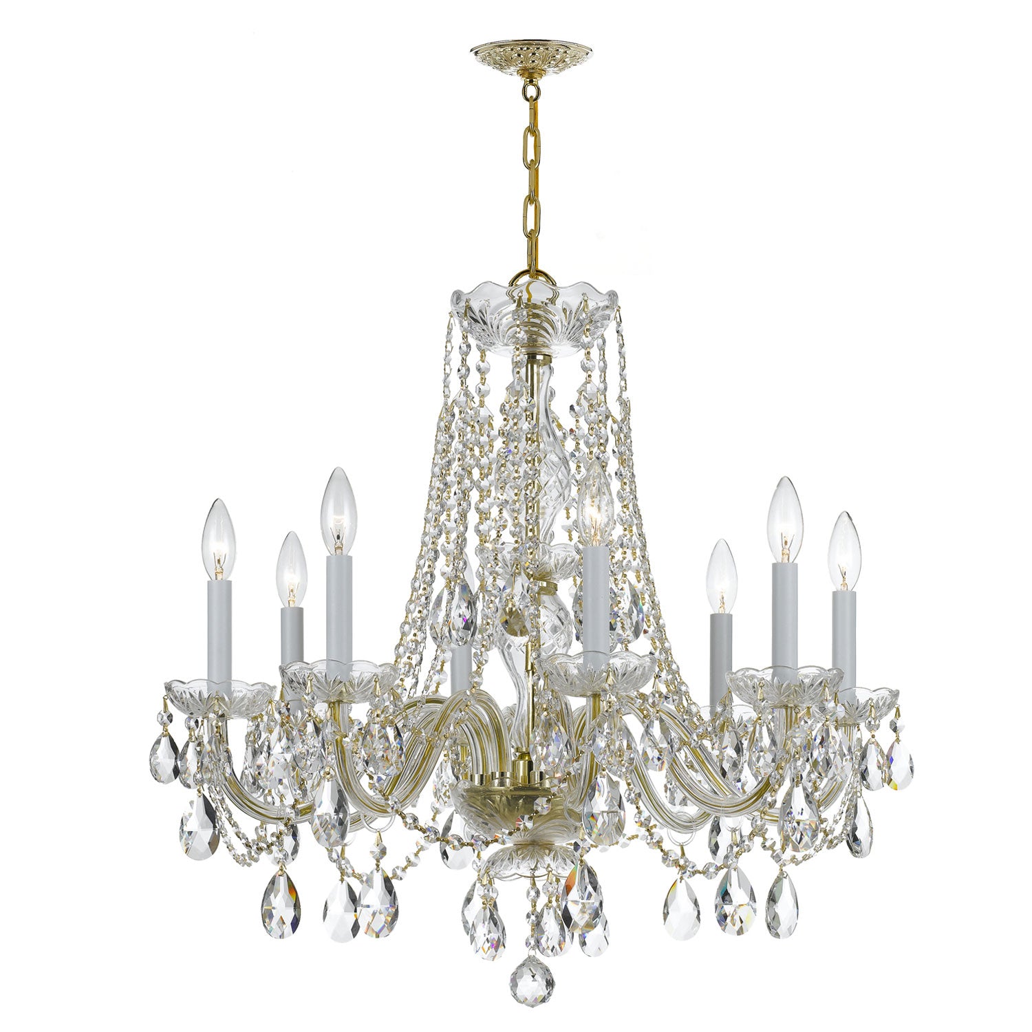 Crystorama Traditional Crystal 1138 8-Light Chandelier
