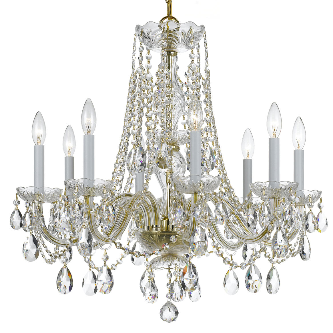 Crystorama Traditional Crystal 1138 8-Light Chandelier