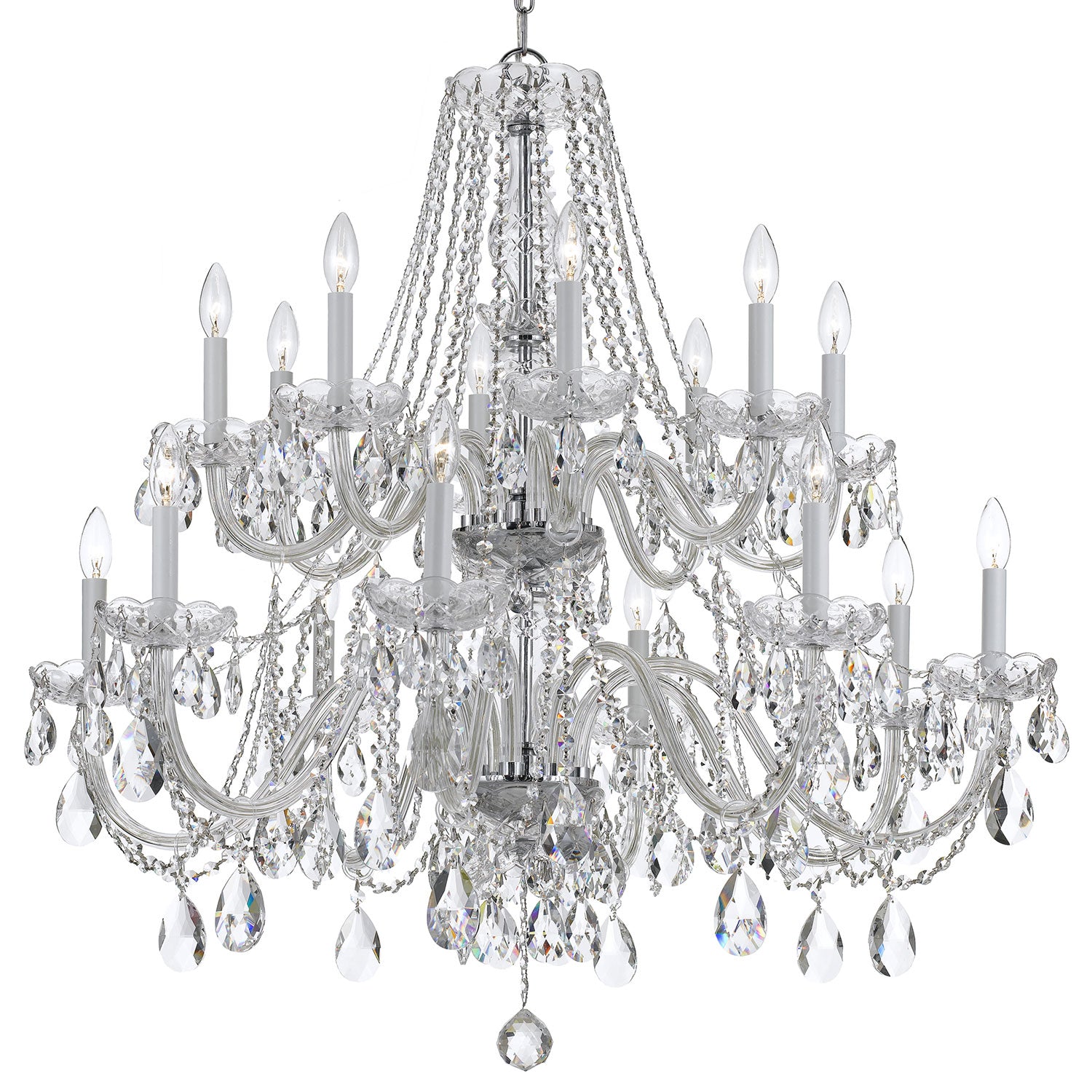 Crystorama Traditional Crystal 1139 16-Light Chandelier