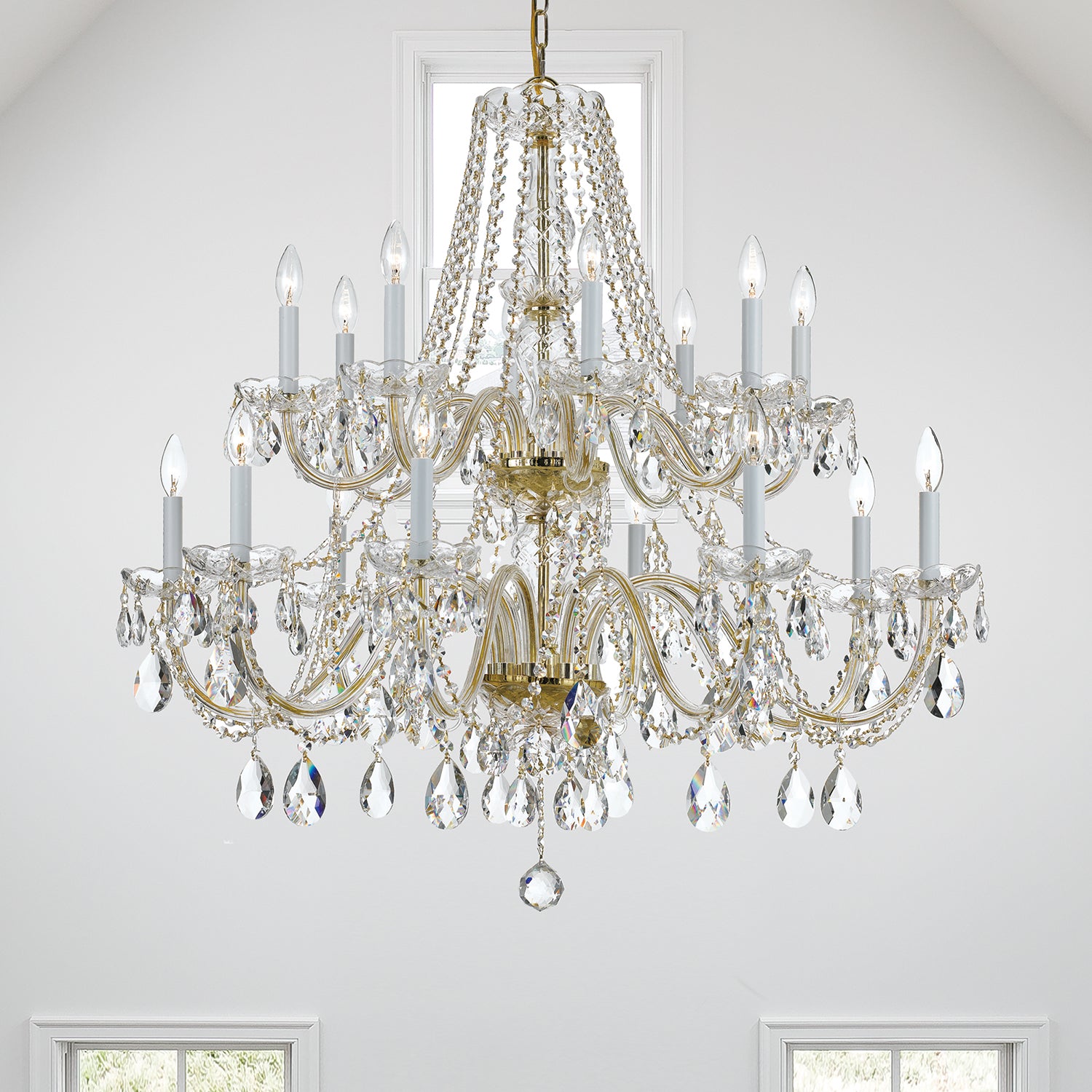 Crystorama Traditional Crystal 1139 16-Light Chandelier