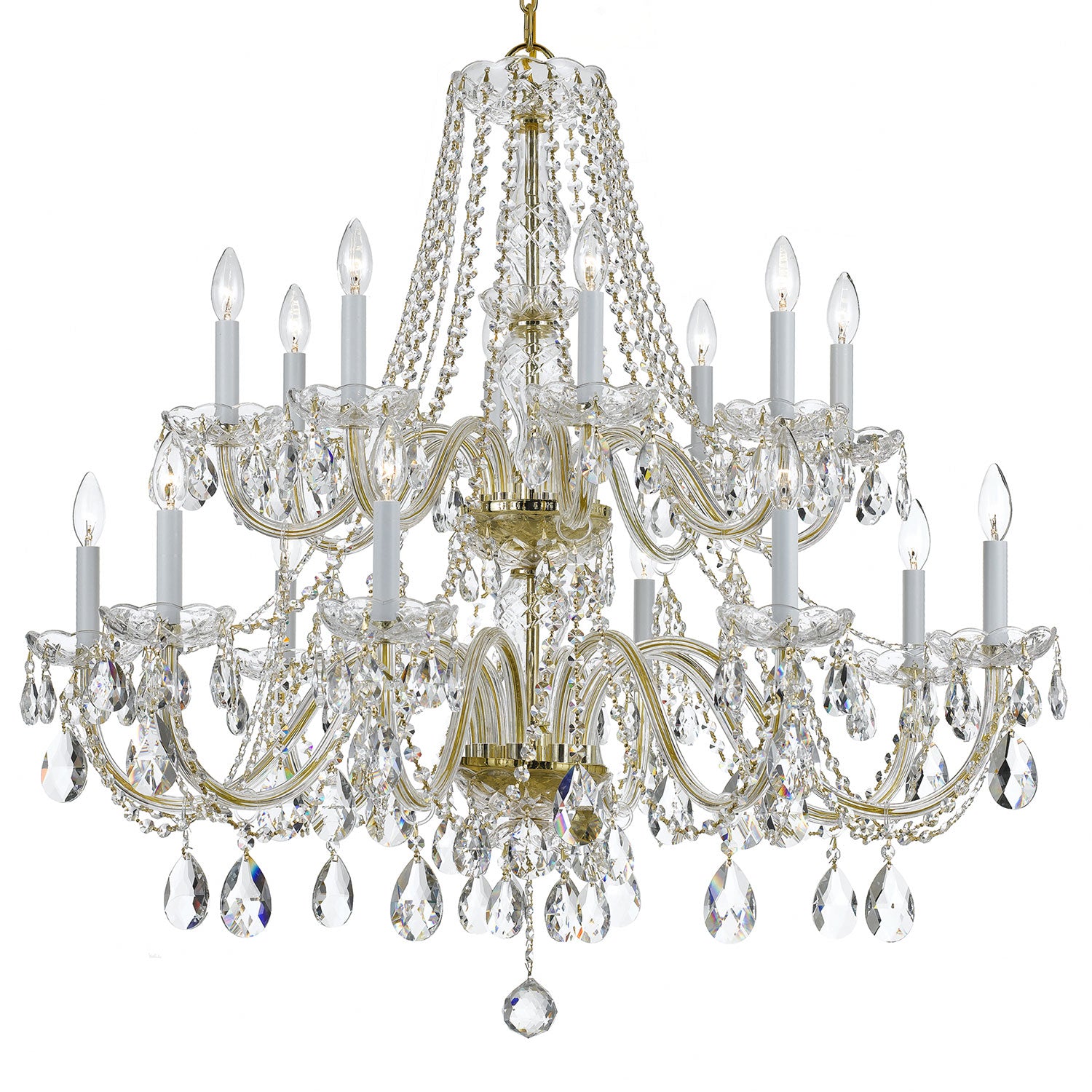 Crystorama Traditional Crystal 1139 16-Light Chandelier