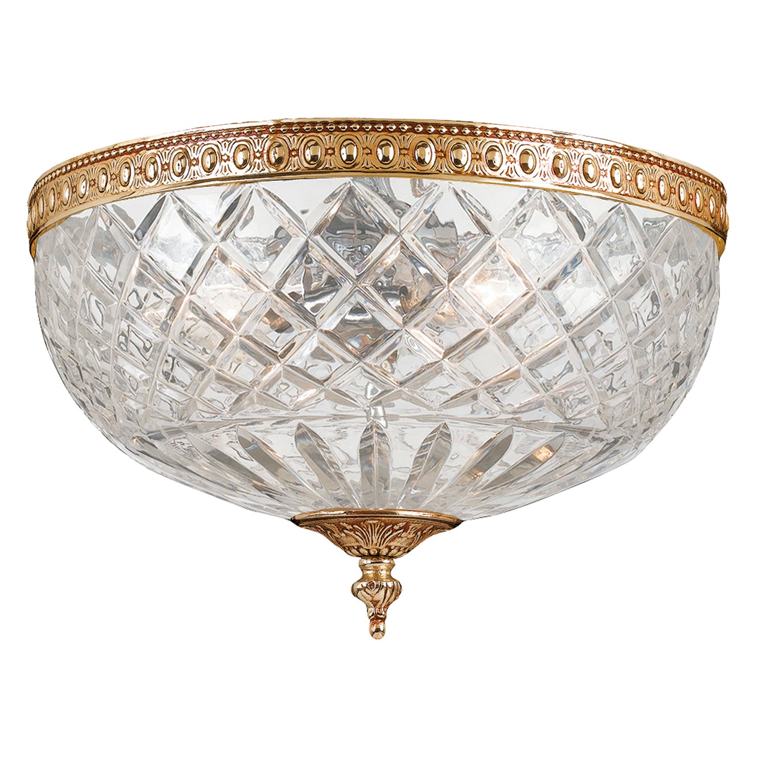 Crystorama Crystal 117 3-Light Flush Ceiling Mount