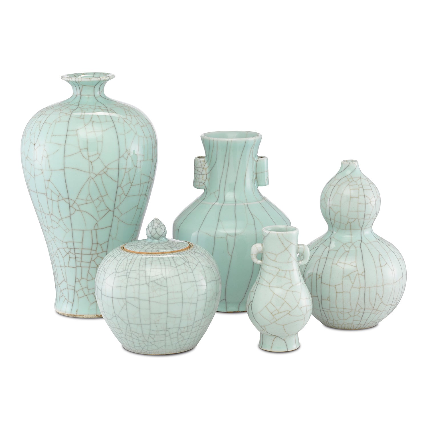 Currey & Co Maiping Double Gourd Vase