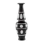 Currey & Co De Luca Black and White Vase - Final Sale