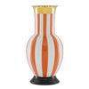 Currey & Co De Luca Coral Stripe Large Vase - Final Sale