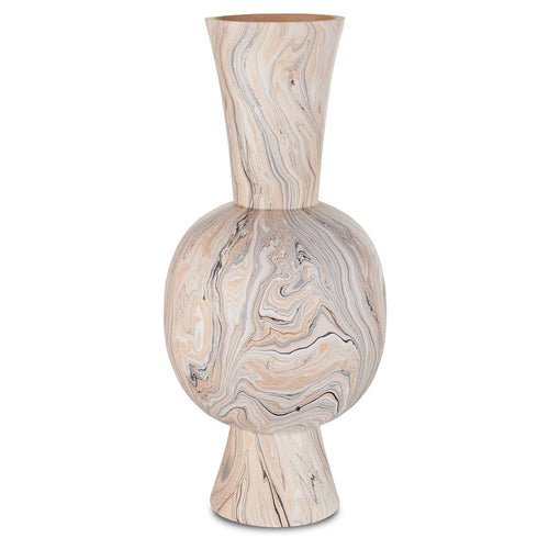 Currey & Co Marbleized Gray Tall Vase - Final Sale