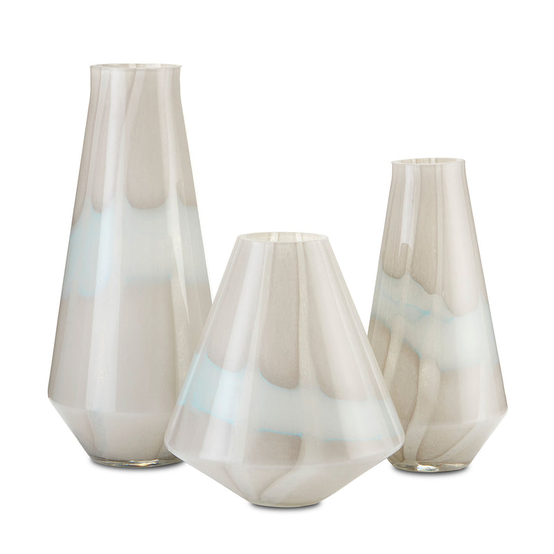 Currey & Co Floating Cloud Vase Set of 3
