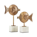 Currey & Co Cici Brass Fish Set of 2