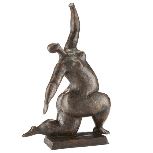 Currey & Co Stretching Dancer Bronze Sculpture