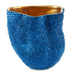 Currey & Co Jackfruit Cobalt Blue Vase - Final Sale