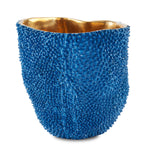 Currey & Co Jackfruit Vase Cobalt Blue